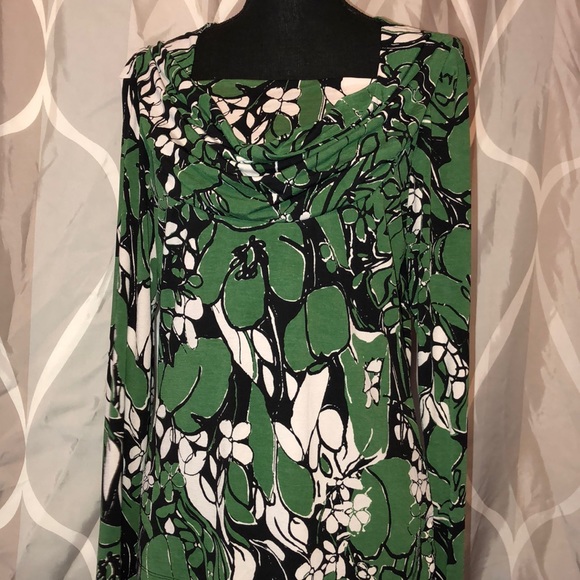 Anne Klein Tops - Anne Klein Draping Long Sleeve Top